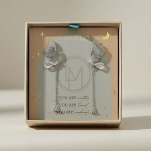 La Meno Butterfly Stud Earrings - Brand New